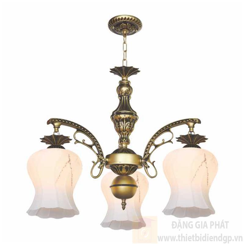 Đèn chùm cổ điển Ø550*H450+400, E27*3 lamp